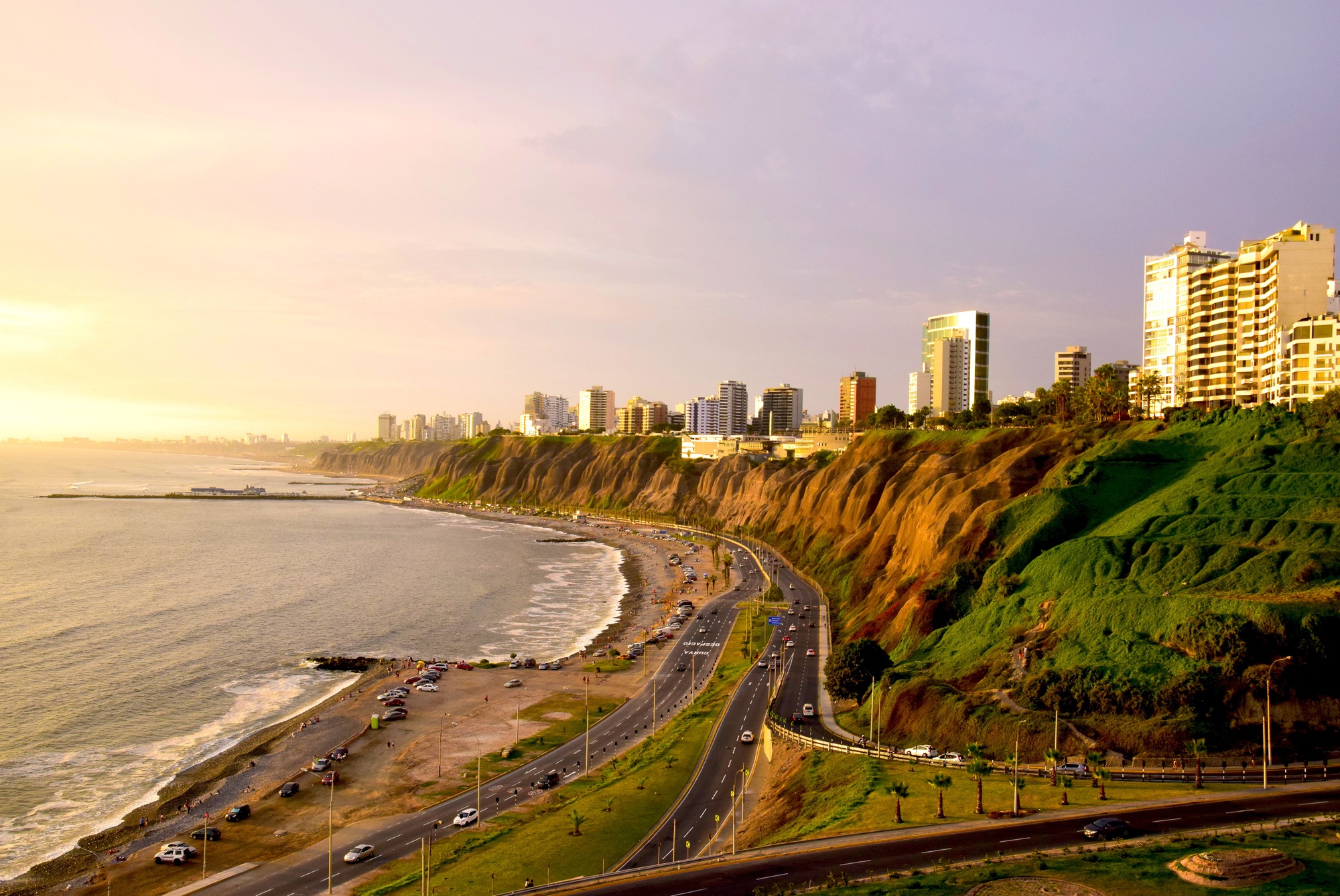 Scenery by the Ocean in Peru